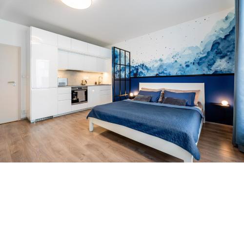 AuriApartments Libeň nový byt 1kk s garáží
