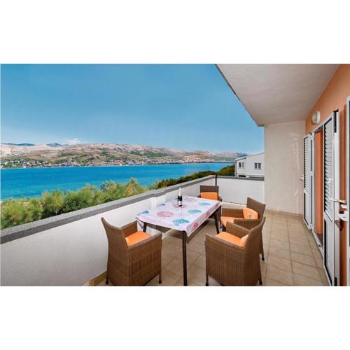 Beach Front Apartment In Pag With Wifi