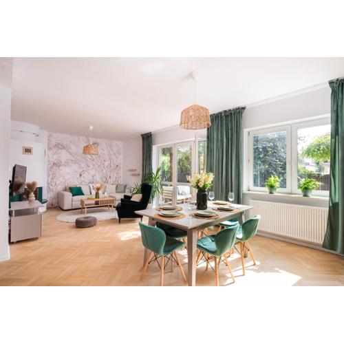 Beautiful 2-store 3-BR House with living room, garden, terrace, balcony & parking 30 minutes from Warsaw Centre