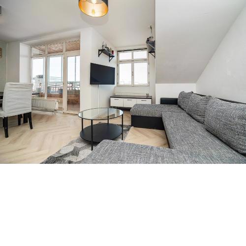 Big 4-bedroom flat, terrace with great Vítkov view