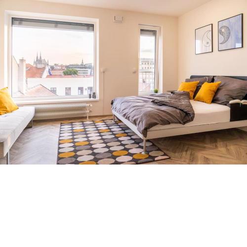Brno Center View Apartement A - with self check-in