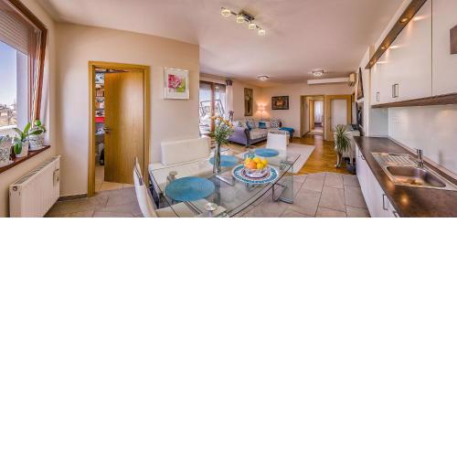 Budapest Top Apartment with Private 90 sqm Rooftop, Free Parking and Air Condition