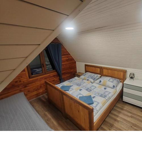 Cabin near forest