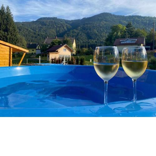 Casa Blu Kärnten - One Holiday in Three Countries - Cold&Hottub, Sauna - Piste
