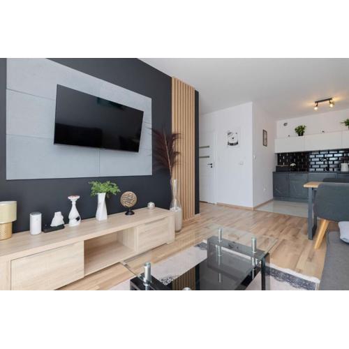 Charming Alice Apartment with Terrace and Garden in Jastrzębia Góra by Noclegi Renters