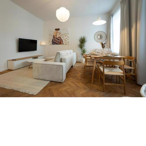 Chic 94m2 apartment with a king-size bed