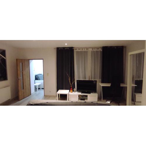 City Center Apartment 45m, 1 Bedroom and 1 Living Room with Kitchen plus Bathroom, a perfect Family Friendly Place or for Home Office and a longer Stay, a proper office desk with business chair provided, 100m from Market Square and Vistula River