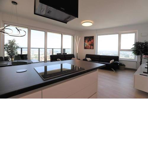 City view from 30. floor, parking price included
