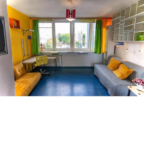 Colourful space, so central