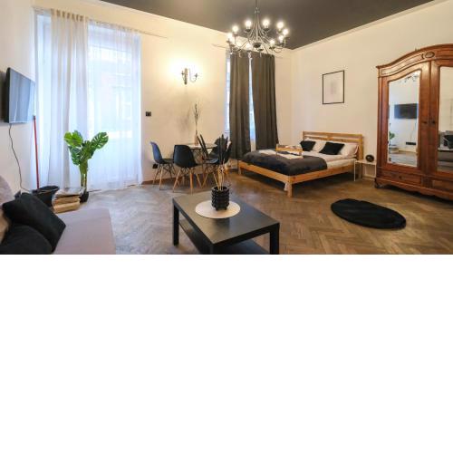 Dark old city apartment