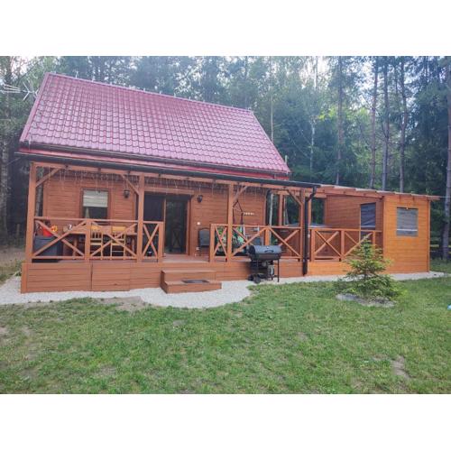 Domek na Mazurach w otulinie leśnej \