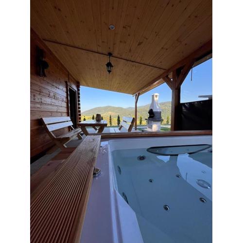 Domki- Limanowa domek 3 domek z jacuzzi i sauną