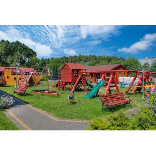 Domki Forest sauna jacuzzi balia Darłowo Darłówko Rusko
