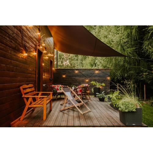 Domki Rower-Narty-Leżak - całoroczne, niezależne, taras, grill, zadaszone jacuzzi, ognisko, duży teren, blisko las, trasy rowerowe single-track, piesze wędrówki, narty