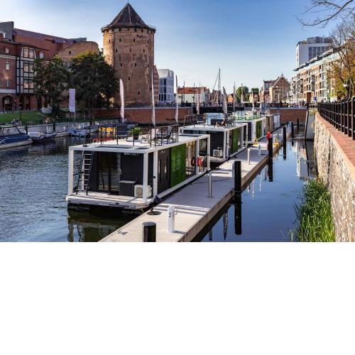 Domy Na Wodzie - La Mare Motlava Houseboats with Sauna by Downtown Apartments