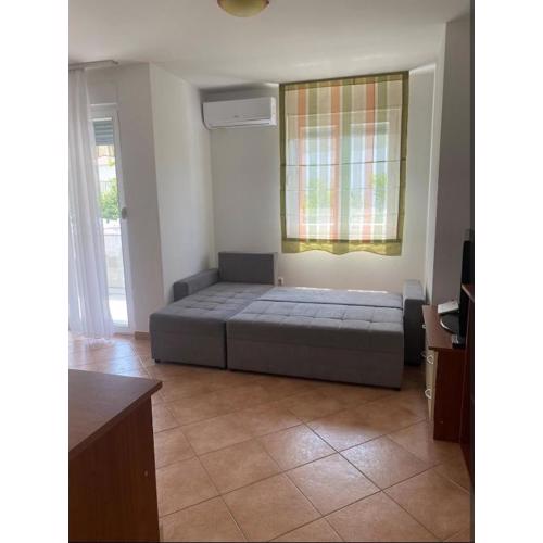 Double bed in studio, by the beach near Split