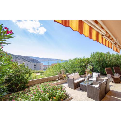 Durdica beautiful garden with fantastic sea and mountain views