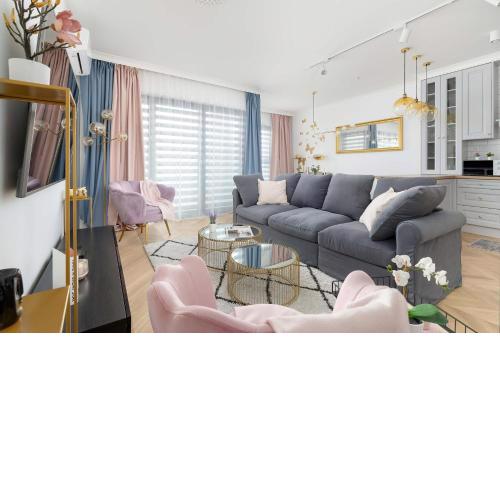 Dwupoziomowy Apartament w Krakowie z Sauną, Jacuzzi, Parkingiem i Tarasem by Renters Prestige