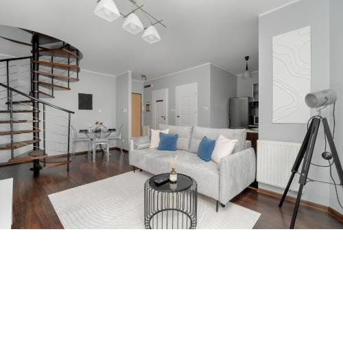 Dwupoziomowy Apartament Żmigrodzka z Tarasem w Poznaniu by Noclegi Renters