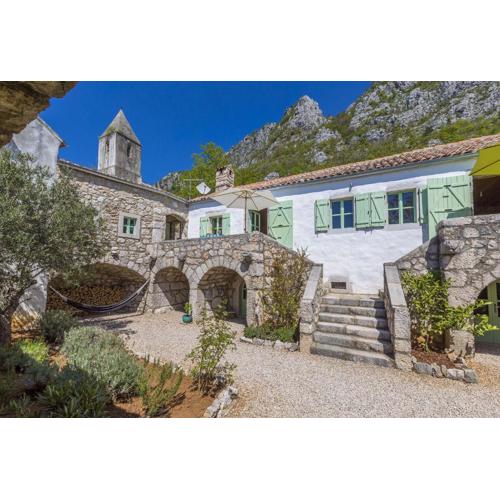 Einzigartiges mediterranes Steinhaus mit Meerblick, Chillout-Bereich, Bike, BBQ, WiFi