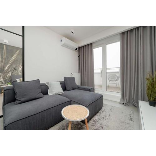 Elegancki Apartament z Klimatyzowanym Salonem, Wanną i Parkingiem w Centrum Łodzi by Renters Prestige