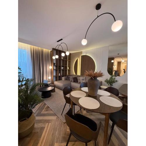 Family & Business Sauna Apartments Baltic Horizon PREMIUM SPA - 3 Bedroom with Private Sauna, Jacuzzi, Rooftop Gym & Panoramic Terrace, Balcony, Underground Garage