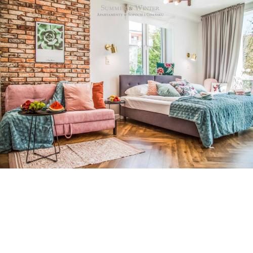 Family Luxury Pure Old Town Apartament 1-8, 2 sypialnie i salon, parking pub, 60m2