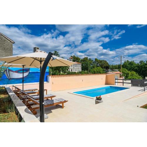 Ferienhaus mit Privatpool für 4 Personen ca 120 qm in Divšići, Istrien Südküste von Istrien