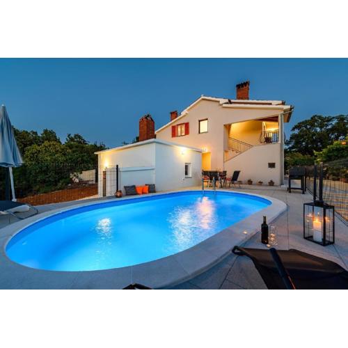 Ferienhaus mit Privatpool für 8 Personen ca 120 qm in Paradiž bei Labin, Istrien Binnenland von Istrien