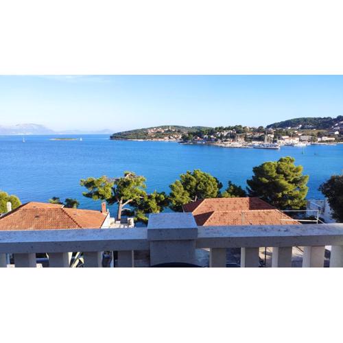 Ferienidyll Lumbarda - Appartement mit fantastischem Meerblick