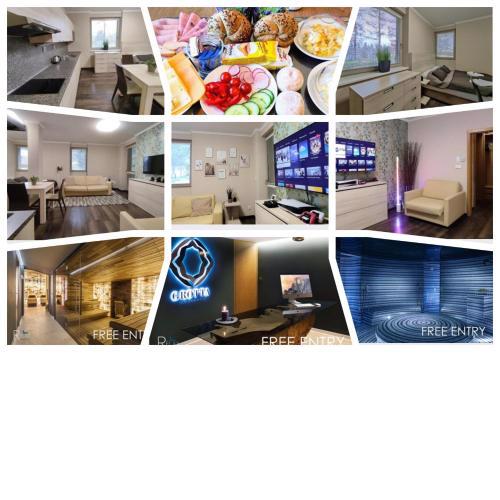 FREE WELLNESS & SPA MULTIMEDIA APARTMENT - SNÍDANĚ V CENĚ - ZDARMA VSTUP DO WELLNESS, ZÁŽITKOVÉ VANY, SOLNÁ SAUNA, FINSKÁ SAUNA, PARNÍ SAUNA, MASÁŽE, PLAYSTATION 5 a HRY, UZAMYKALELNÝ SKLEP PRO KOLA, MODERNÍ VYBAVENÍ, PARKOVÁNÍ ZDARMA, VYBAVENÍ PRO DĚTI
