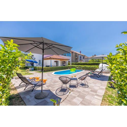 Green paradise with swimming pool