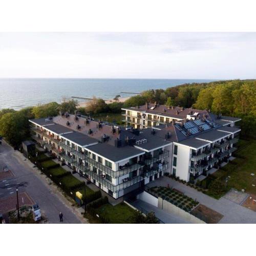 Ground floor apartment with a garden in Niechorze