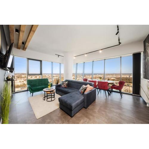 Hanza Tower Apartment no 2210 - 22nd floor, swimming pool, jacuzzi, panorama view
