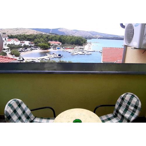Holiday apartment in Zaboric with sea view, balcony, air conditioning, WiFi 5177-4
