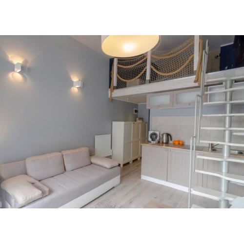Holiday Home SLAVIA NEW 012z antresolą i balkonem przy plaży