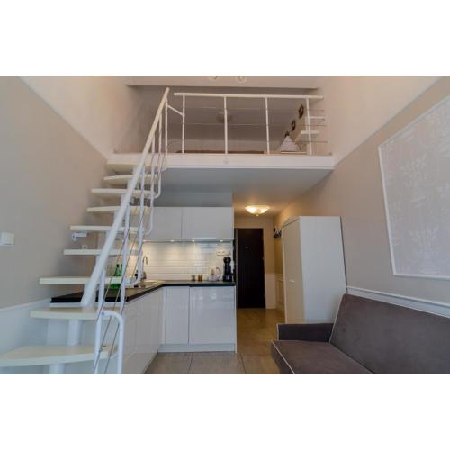 Holiday Home SLAVIA NEW S7 z antresolą i balkonem przy plaży