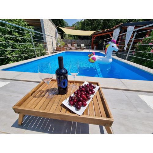 Holiday house with private pool and sauna