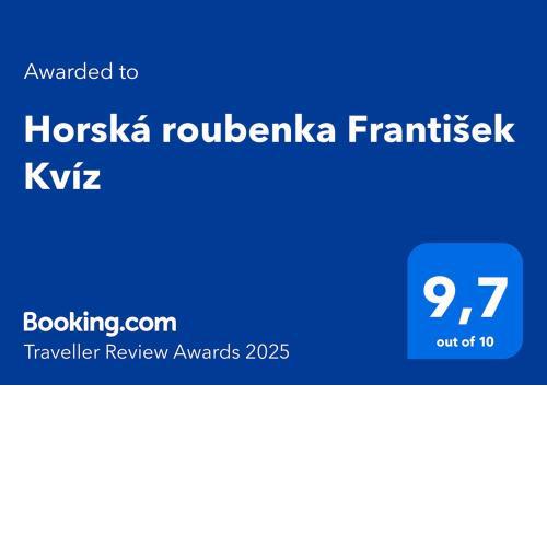Horská roubenka František Kvíz