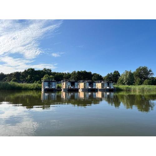 Houseboat by Lake Jamno with Rooftop Terrace