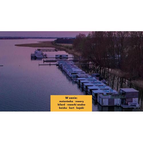 HT Houseboats - domki na wodzie - sauna, motorówka, rowerki wodne