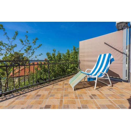 Hundefreundliches Apartment nur 150 Meter zum Strand mit Meerblick, BBQ, WiFi