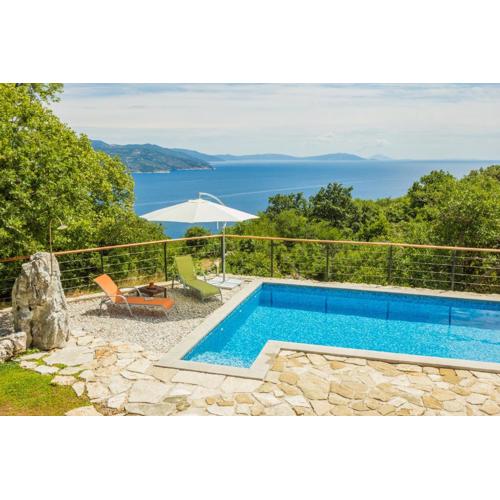 Ivanini secluded stone Villa with a stunning view