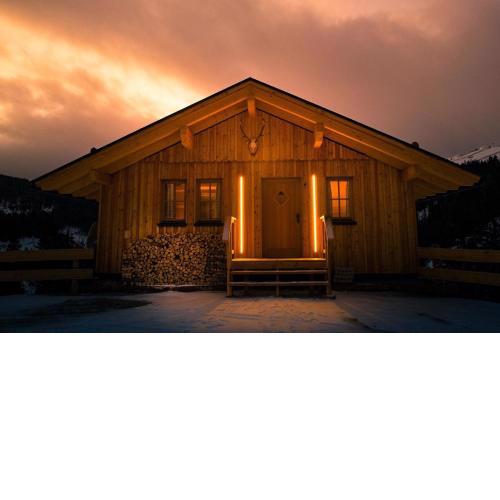 Jagdhütte mit Kaminofen und Sauna