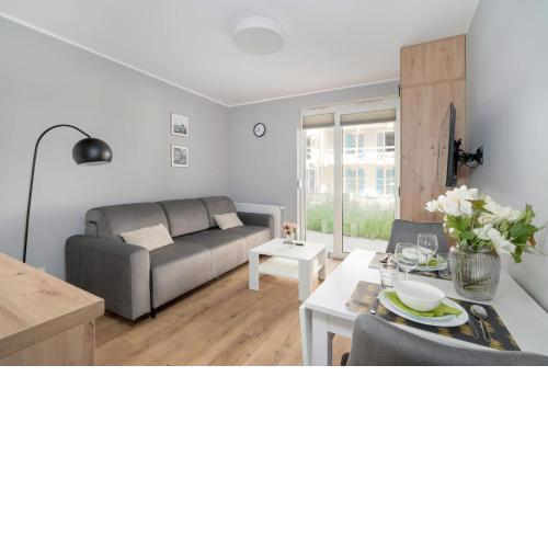 Jasny & Elegancki Apartament typu Studio z Tarasem by Noclegi Renters