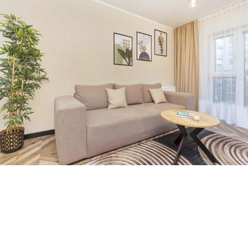 Jasny i Elegancki Apartament Pastelowa z Parkingiem by Noclegi Renters