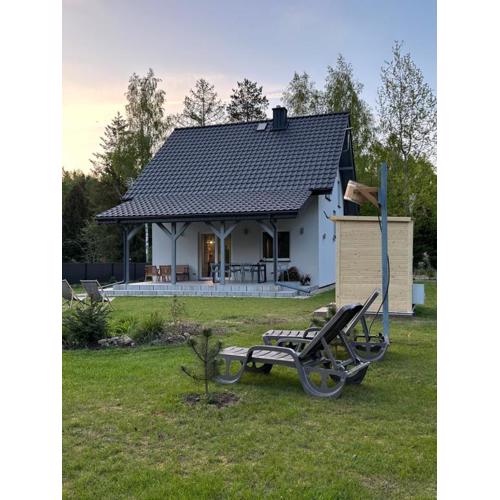 Jerutki Masuria Miracle dom nad jeziorem z sauną