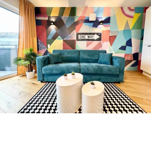Kreative Wohnung mit Balkon