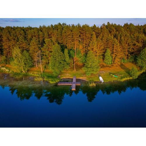 Las Apartamenty - z pomostem i prywatnym dostępem do jeziora