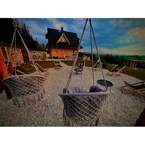 Legenda Lasu - drewniany domek w górach z jacuzzi, przy stoku narciarskim Kotelnica, Białka Tatrzańska, w pobliżu Term Bania